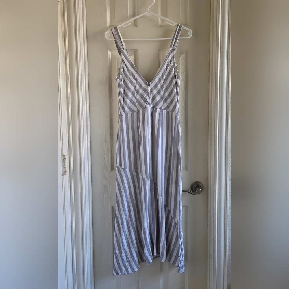 Altar'd State Boho Asymmetrical Striped Sun Dress Sleeveless Crossover Midi S - Picture 5 of 10